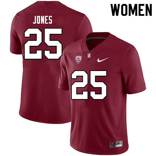 Women #25 Brandon Jones Stanford Cardinal College Football Jerseys Sale-Cardinal